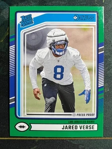 2024 Panini Donruss - Rated Rookie Jared Verse #341 Press Proof Green (RC) - Foto 1 di 2