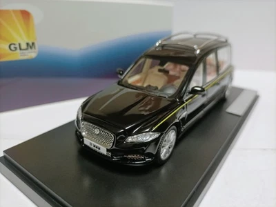 GLM 1:43 Jaguar Coffin hearse model Jaguar XJ X351 Wilcox Eagle Black - Image 1 of 4