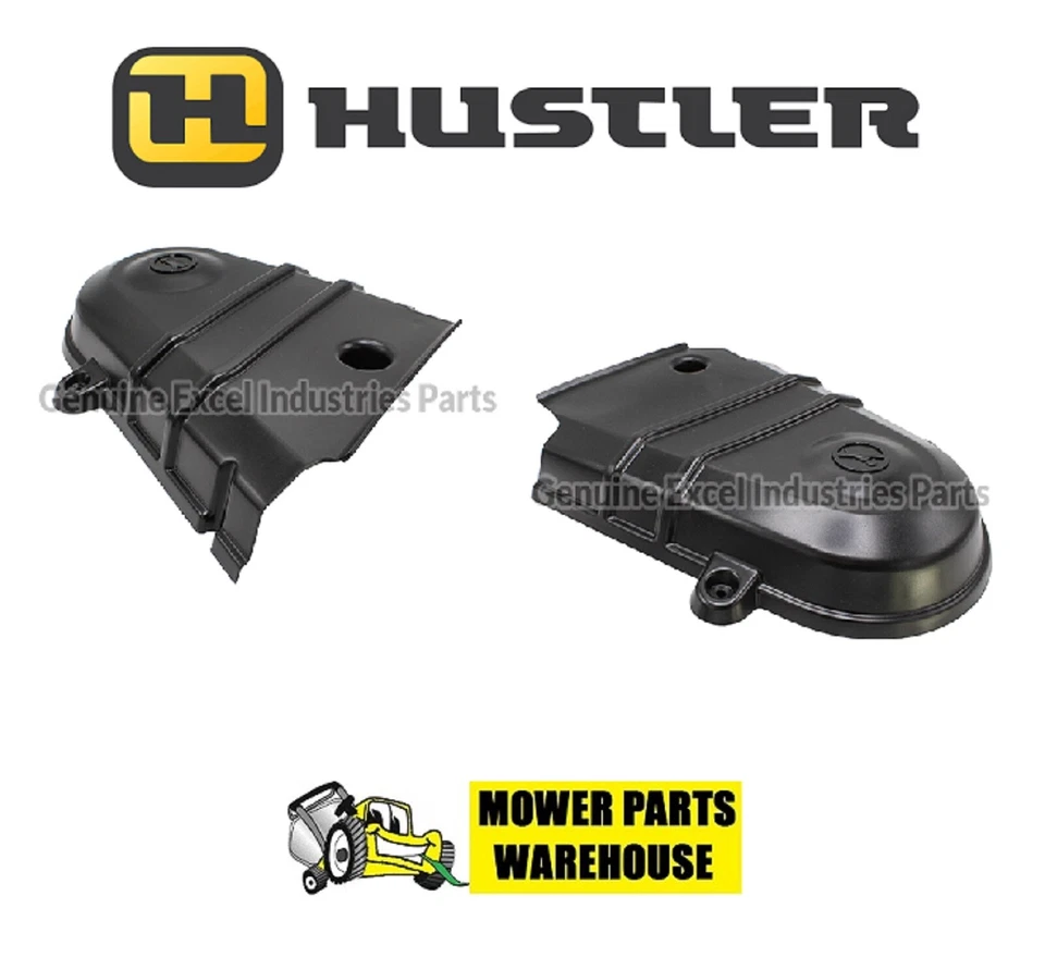 GENUINE OEM HUSTLER MOWER 604722 RIGHT & 604723 LEFT DECK COVER BELT GUARD  - Image 1 of 1