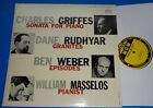 William Masselos CHARLES GRIFFES/DANE RUDHYAR/BEN WEBER Piano Works - MGM E3556