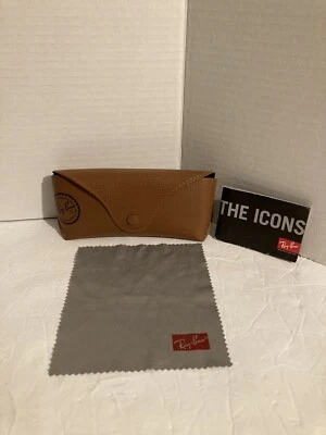 Ray-Ban Brown sunglasses Case Only with cleaning cloth and booklet - Image 1 of 4