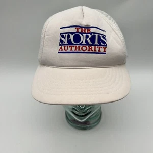 Sombrero de camionero vintage años 90 autoridad deportiva cuerda snapback - Imagen 1 de 5