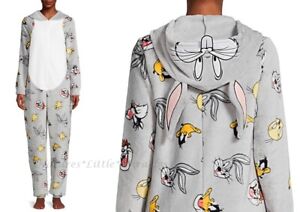 Bugs Bunny Costume Union Suit Halloween Women Men Adult Looney Tunes Taz NEW NWT