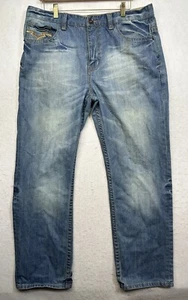 Ecko UNLTD Men’s Jeans Blue straight Fit Denim Size 36 pockets 100% COTTON - Picture 1 of 14