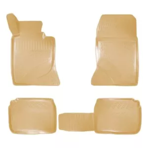 Alfombrilla beige de goma específica para vehículo para Mercedes W123 1976-1986 - Imagen 1 de 1