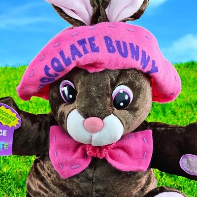 DanDee Rabbit Stuffed Plush Chocolate Bunny Musical Animated Sing & Dance VIDEO - Image 1 of 4