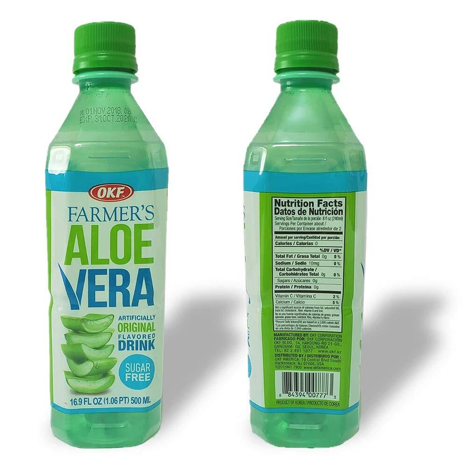 Aloe Vera Farmers Drink (Sugar Free) - 16.9 Fl Oz (Pack of 12) Bottles - Image 1 of 4