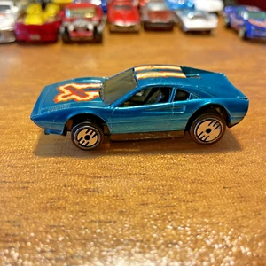 Vintage 1977 Hot Wheels Ferrari 308 Ultra Hots Car Racebait Diecast Blue Toy  - Picture 1 of 11