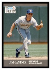 1991 Fleer Ultra #174 JIM GANTNER Milwaukee Brewers