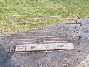 Vintage Beech-Nut Beechies Gum Metal Wire Counter Display Rack - Picture 1 of 9