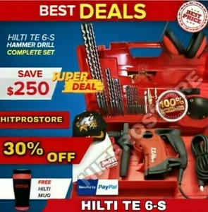 Trapano a percussione Hilti TE 6-S, USATO POCHE VOLTE, L@@K BUONE CONDIZIONI, SPEDIZIONE VELOCE - Foto 1 di 11