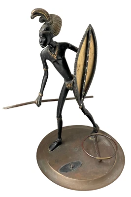 grosse seltene 1950er Jahre Bronze  Mid Century Figur selten Hagenauer Bosse Era - Bild 1 von 4
