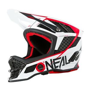 O'Neal Blade Carbon IPX Bicycle Helmet Black/Red Cycling 0450 Downhill MTB
