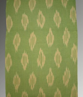 11 Yard HAND MADE UZBEK Natural 100% COTTON IKAT FABRIC # 5678 - Image 1 of 3