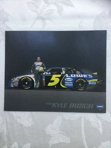 2 Kyle Busch NASCAR 2006 TEAM LOWES #5 8”x 10” Posters 2 Sides W/ Schedule Chad - Picture 1 of 10
