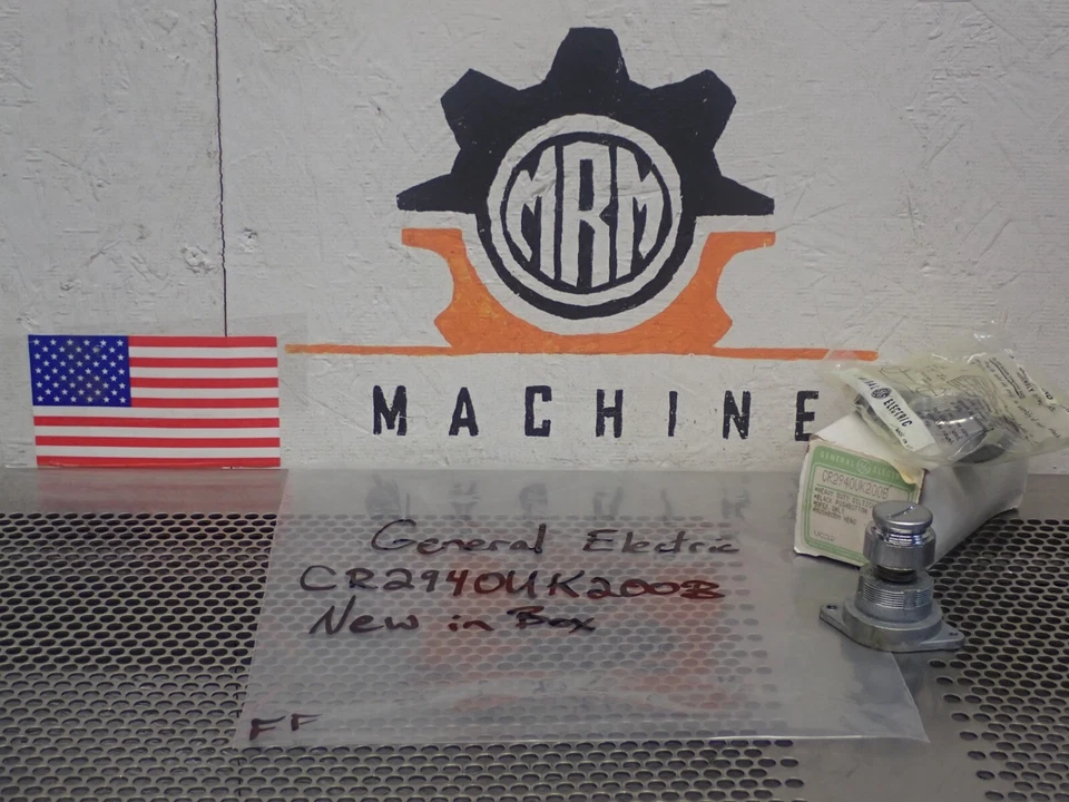 GE General Electric CR2940UK200B Black Mushroom Head Pushbutton