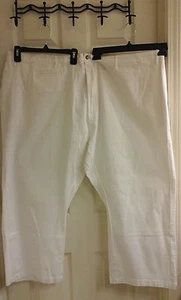 Haband Pants, women's plus size 6XL, 62X28 white casual, Pockets, Elastic NWOT - Picture 1 of 4