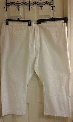 Calça Haband, feminina plus size 6XL, 62X28 branca casual, bolsos, elástica nova sem etiquetas  - Imagem 1 de 4