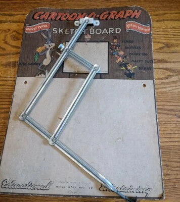CARTOON-O-GRAPH SKETCH BOARD LOONEY TUNES BUGS BUNNY ADVERTISING SIGN VTG RARE - Image 1 of 4