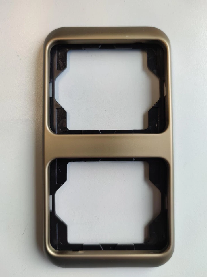 Busch Jäger Rahmen 2fach 1732-21 alpha nea bronze senkrecht - Bild 1 von 1