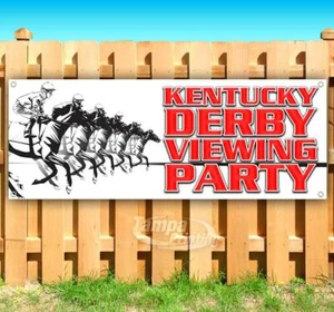 KENTUCKY DERBY VIEWING PARTY Advertising Vinyl Banner Flag Sign USA Many Sizes - Picture 1 of 6