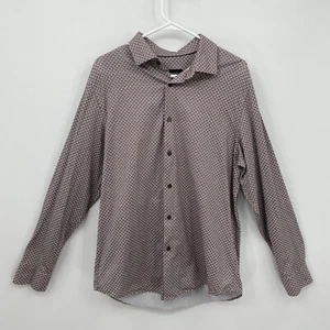 Bugatchi OoohCotton Tech Shirt Button Up Long Sleeve Multicolor Size L Mens - Picture 1 of 10