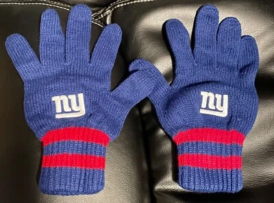 New York Giants NFL Ropa Unisex Adulto Tejido Invierno Guantes - NUEVO sin etiquetas Foto 1 de 3