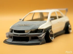 1/24 Fujimi Mitsubishi Lancer Evolution Voltex Widebody kit 3D print- US SELLER - Picture 1 of 15