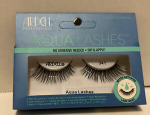Ardell Aqua Strip Lashes #341 Black Water Activated Lash Band New