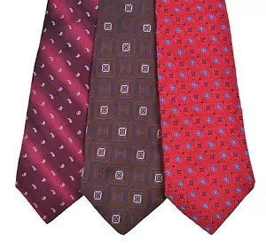 LOTE x3 corbata de seda geométrica tejida de cachemira multicolor Robert Talbott lo mejor de su clase - Imagen 1 de 11