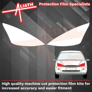 Fits Ford Focus RS Mk1 (02-03) Headlights CLEAR Stone Chip Guard Protection Film - Picture 1 of 3