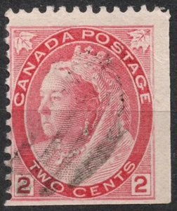 Sn:CA #77bsBR 1900 2c CANADA Queen Victoria "Numeral" Definitive - Picture 1 of 2