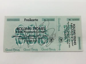 RARE Charlie Watts Rolling Stones Signed Replica Ticket + COA AUTOGRAPH - Picture 1 of 3