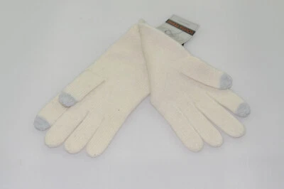 Guante para mujer Louisa Perini 100 % cachemir talla única blanco $90 nuevo con etiquetas Foto 1 de 4
