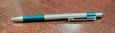 ZEBRA PEN Green Color Zebra F-301 Ballpoint Stainless Steel Retractable Pen 0.7 Fine F301