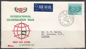 Australia Scott 392 Royal FDC - Intl. Anno di cooperazione - Foto 1 di 1