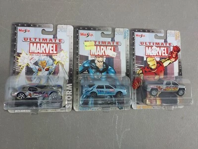 3 - Maisto Ultimate Marvel Die Cast Collection Storm Mr. Fantastic Iron Man 1:64 Foto 1 de 4