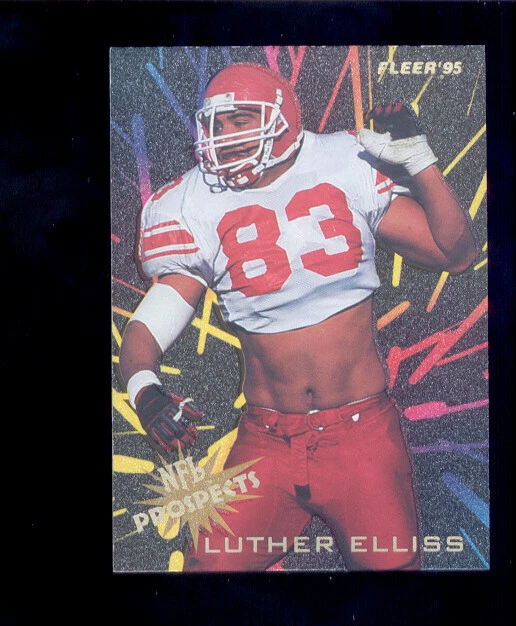1995 Fleer LUTHER ELLISS Detroit Lions Rookie Prospects Insert Card - Image 1 of 1