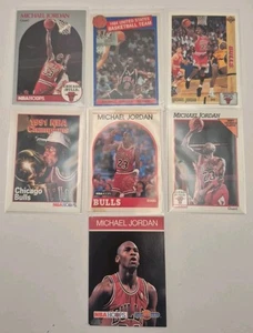 Lotto 6 carte Michael Jordan NBA Hoops Upper Deck Chicago Bulls 1984 squadra USA - Foto 1 di 8