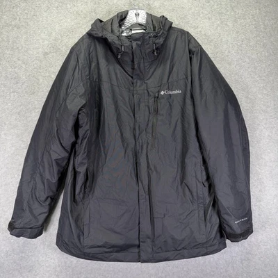 Columbia Whirlibird IV Interchange Jacket Mens Large Black Hooded Omni-Tech - Image 1 of 4