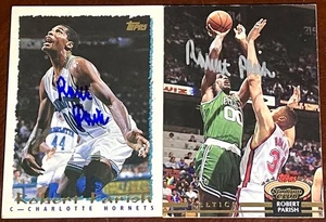 Robert Parish Boston Celtics NBA HOFer Chief Auto Autogramm Basketball Karte LOT - Bild 1 von 3