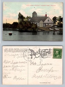 Chicago, IL-Illinois, Jackson Park Life Saving Station c1910 Vintage Postcard - Picture 1 of 1