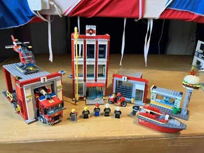 LEGO CITY FIRE STATION BUNDLE 60110 60213 60214 Not Complete - Image 1 of 4