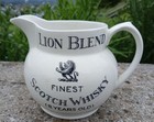 Early 20th century Whisky advertising jug ceramic Wilson and Son Hull Lion Blend