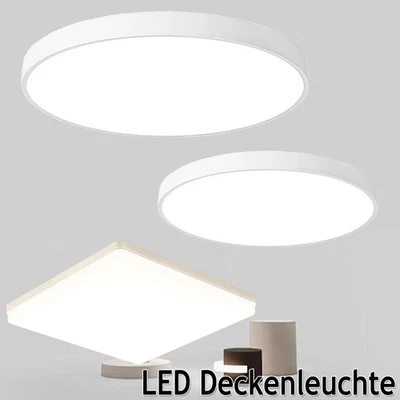 LED Deckenlampe Panel Deckenleuchte Schlafzimmer Wohnzimmer Bad Flurlampe IP44 - Bild 1 von 4