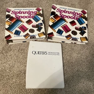 2 SPINNING SPOOLS BINDER Quilt Patterns Club Georgia Bonesteel plus Magazines  - Picture 1 of 9