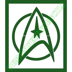 8"x9,5" klare Kunststoff Schablone - Star Trek Command (SB92) (0,007") - Bild 1 von 2