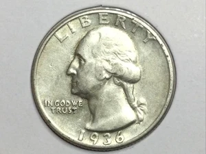 1936 Washington Quarter in extra fine - Picture 1 of 2