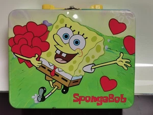 SpongeBob SquarePants Suitcase Tin Lunchbox 2008 Viacom International - Picture 1 of 13