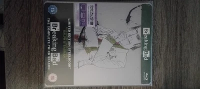 BREAKING  BAD  THIRD   SEASON   BLU-RAY  LIMITED  EDITION   STEELBOOK  - Image 1 of 2